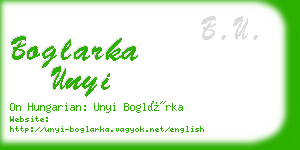 boglarka unyi business card